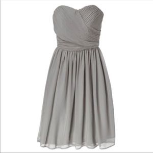 Target Tevolio strapless bridesmaid dress- Gray